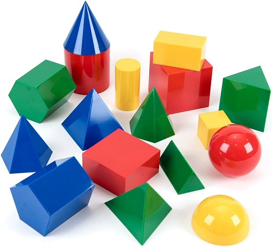 3D Geometric Shapes Large 10cm (Set 17)