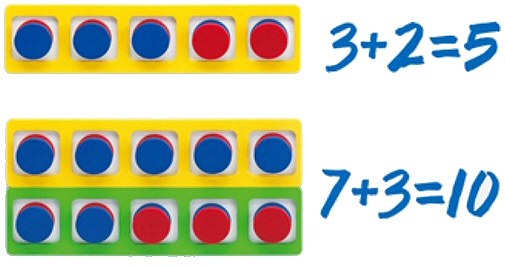 Plastic Magnetic Five Frame Set (4 Frames & 20 Counters)
