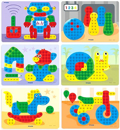 Miniland Pegboard Models for 15mm Pegs (Set 6)