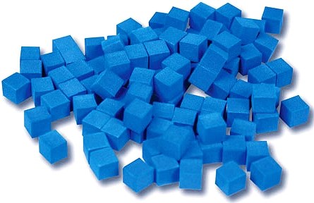 Non-Linking Base Ten Units/Ones Blue (100 pieces)