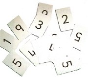 Transition/Notation Board Number Cards 0-9 (Set 2)