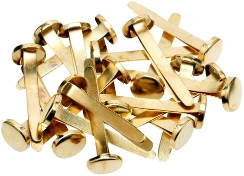 Paper Fasteners Brass 30mm (Box 20)