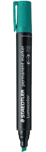 Green Permanent Marker Chisel Tip (Box 10)