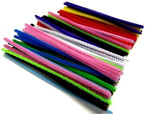 Assorted Coloured Pipe Cleaners 6" (Pack 50)
