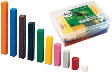 Plastic Number Rods Grooved (250 Rods)