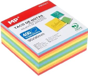 MP* Memo Note Block 90mm x 90mm Colour (400 Sheets)