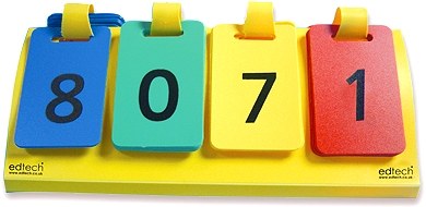 Pupils Place Value Number Flips T.H.T.U (Set 5)