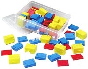 Stackable Plastic Weights Rectangular in Container (Set 76)