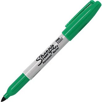 Green Sharpie Permanent Marker Fine Bullet Tip