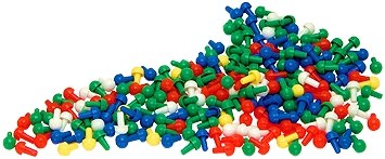 Standard Pegs 5 Colours (Bag 1000)