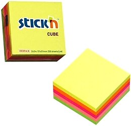 Sticky Notes 2" x 2" Neon Colours (Pack 250)