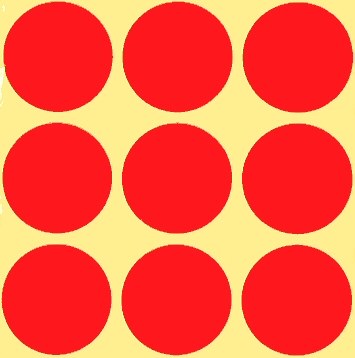 Fluorescent Red Dot Labels 29mm (Pack 36)