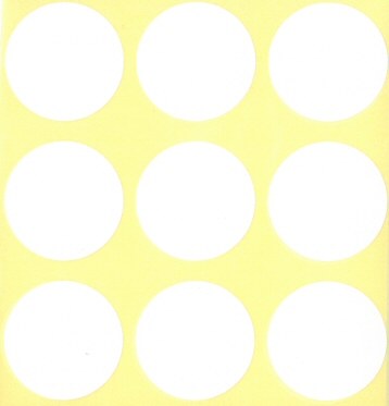 White Dot Labels 29mm (Pack 63)