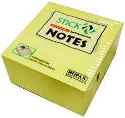 Sticky Notes 3" x 3" Yellow (Pack 400)