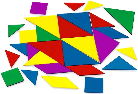 Tangrams 5-Colour (Tub 210)