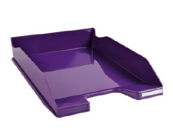 Exacompta Stackable Letter Tray Purple