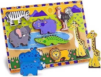 Chunky Lift and Match Puzzle Safari (8 piece)