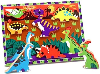 Chunky Lift and Match Puzzle Dinosaurs (7 piece)