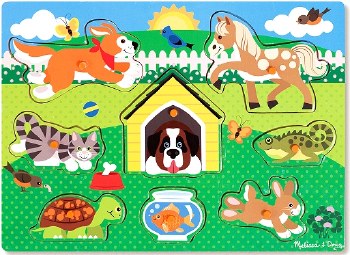 Peg Puzzle Pets (8 piece)