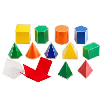 3D Folding Geometric Shapes 8cm (Set 24)