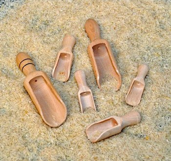 Wooden Scoops Assorted Sizes (Set 6)
