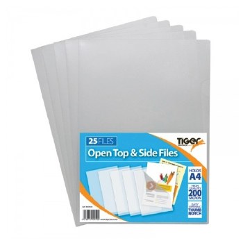 Open Top & Side Files 200 micron (Pack 25)