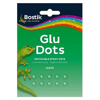 Bostik Clear Removable Glue Dots 10mm (Pack 10)