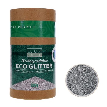 Silver Biodegradeable Eco Glitter 200g