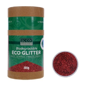 Red Biodegradeable Eco Glitter 200g