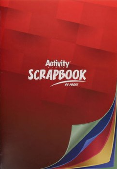 A4 Scrap Book 64 Page Multi-Coloured