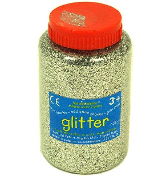 Silver Glitter Shaker 400gm