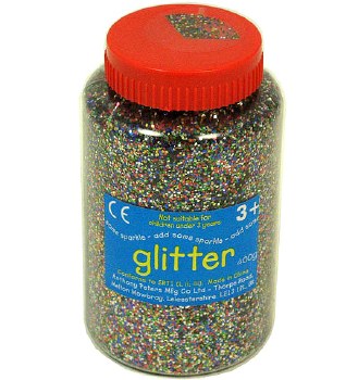 Assorted Coloured Glitter Shaker 400gm