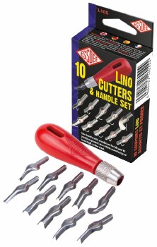 Lino Handle & 10 Cutters