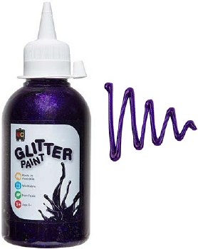 Purple Glitter Paint 250ml