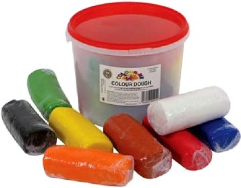 Play Dough 2.4kg (Red, Blue, Green, Yellow, Orange, Black, White, Brown)