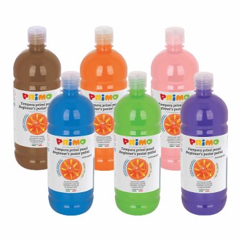 Poster Paint Assorted Colours - Set 2 - 1000ml (Box 6)
