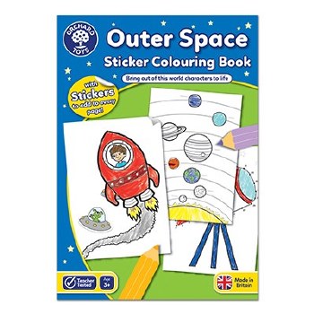 Outer Space Colouring Book & Stickers (3+ years)