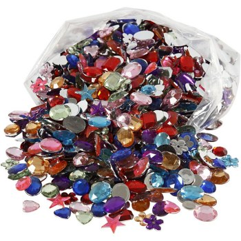 Small Gem Stones 3-15mm 110g (Pack 500 approx.)