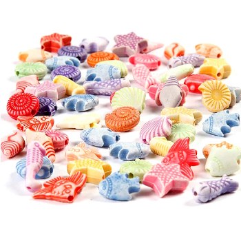 Sea Life Beads 9-12mm (Pack 350)