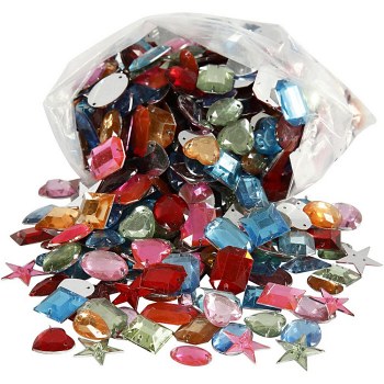 Large Gem Stones 10-17mm 110g (Pack 400 approx.)