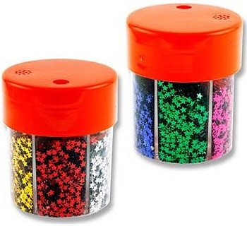 6 in 1 Star Sequin Glitter Shaker 2mm