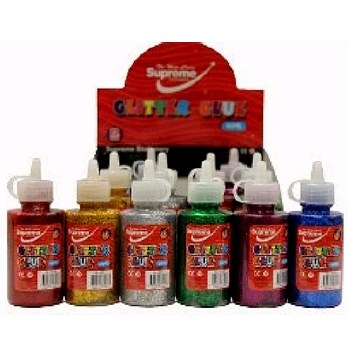 Glitter Glue 60g Assorted Colours (Box 12)