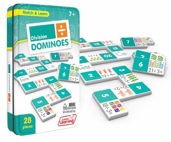 Division Dominoes in Tin (Set 28)