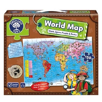 World Map Puzzle & Poster