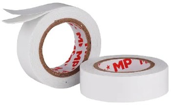 MP* Double-Sided White Foam Tape 1.0mm 19mm x 1.5m (Pack 2)