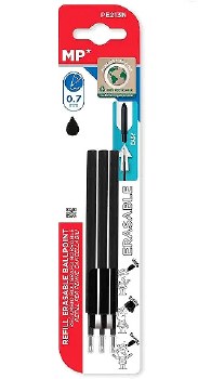 MP* Eraseable Roller Ball Pen Refills Black (Pack 3) MP* Eraseable Roller Ball Pen Refills Black (Pack 3)