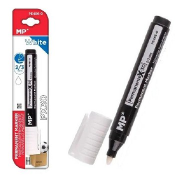MP* White Permanent Marker Bullet Tip