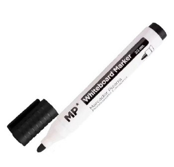 MP* Teachers Whiteboard Markers Bullet Tip Black - Each