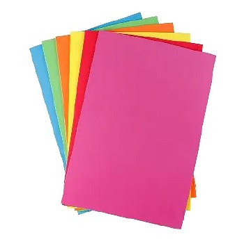 A4 Adhesive Foam Sheets Assorted Colours (Pack 6)