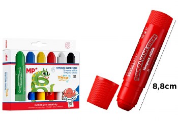 MP* Tempera Paint Sticks Strong Colours (Pack 6)